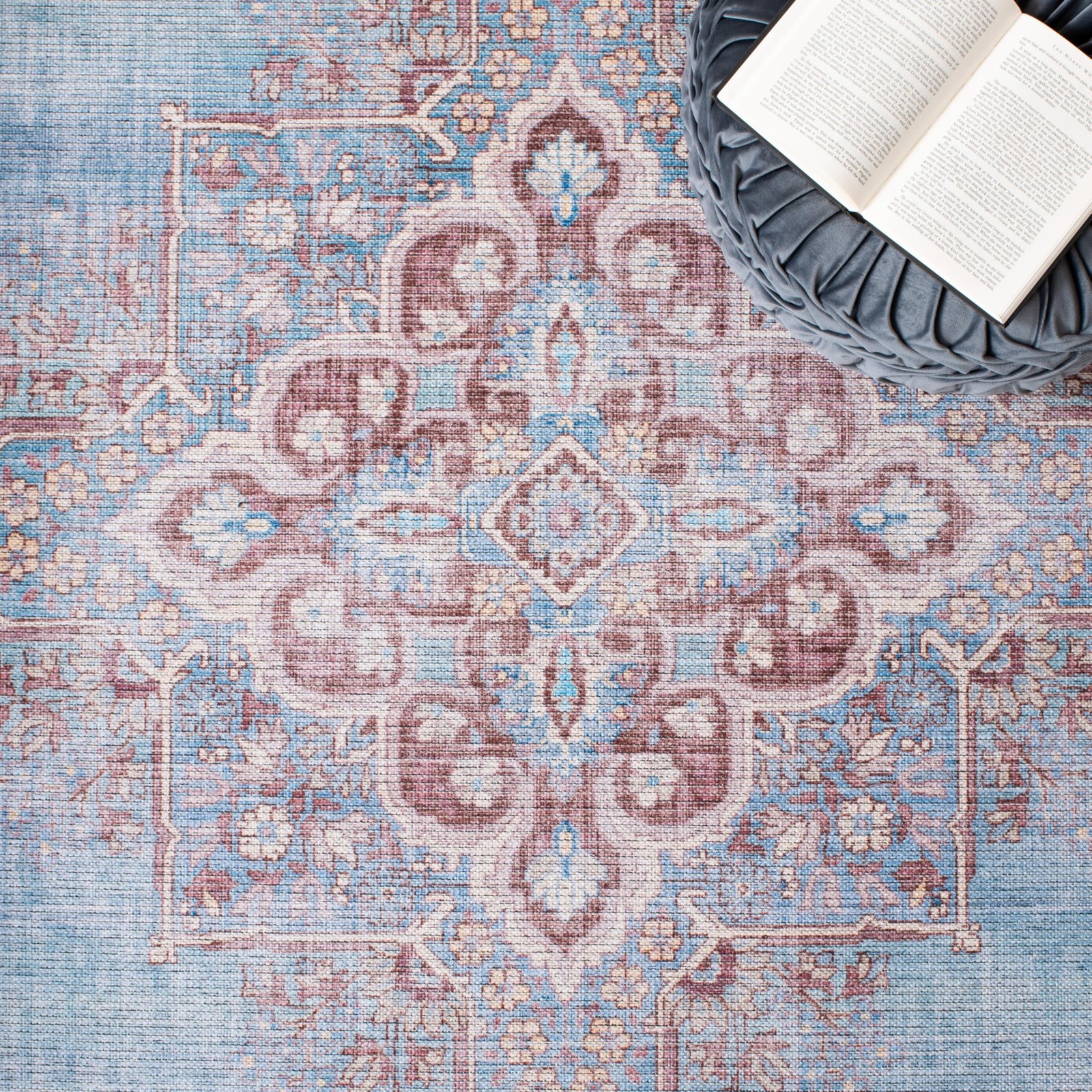 Safavieh Washable Rug Serapi Collection - 53 X 76 Blue Brown Slip Resistant gallery