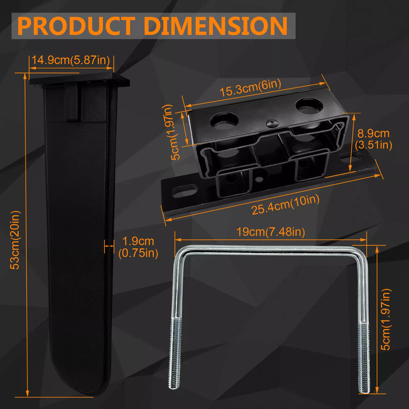 20" Universal Chainsaw Scabbard Carrier kit for Carrier Tractor ATV UTV Truck gallery