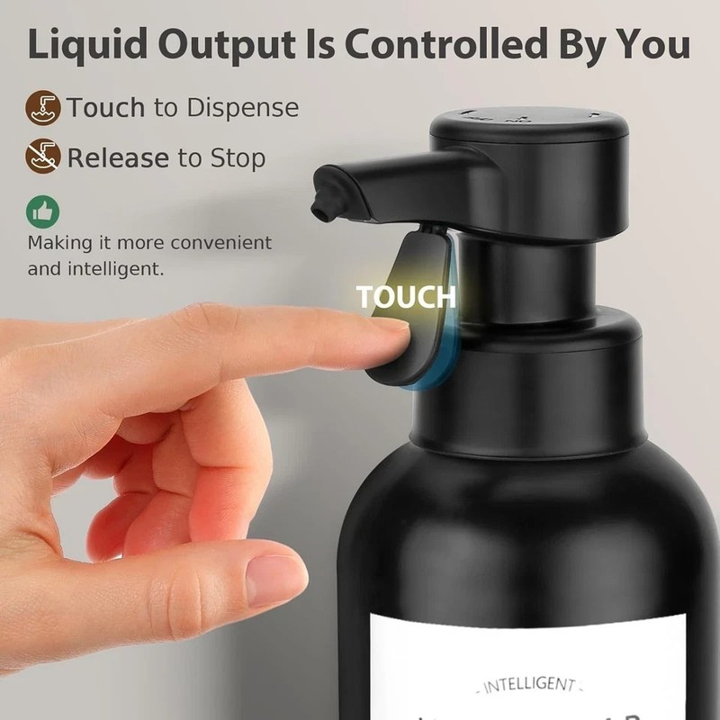 Smart Automatic Gel Liquid Soap Dispenser 16oz Amber Bathroom Battery Operated gallery