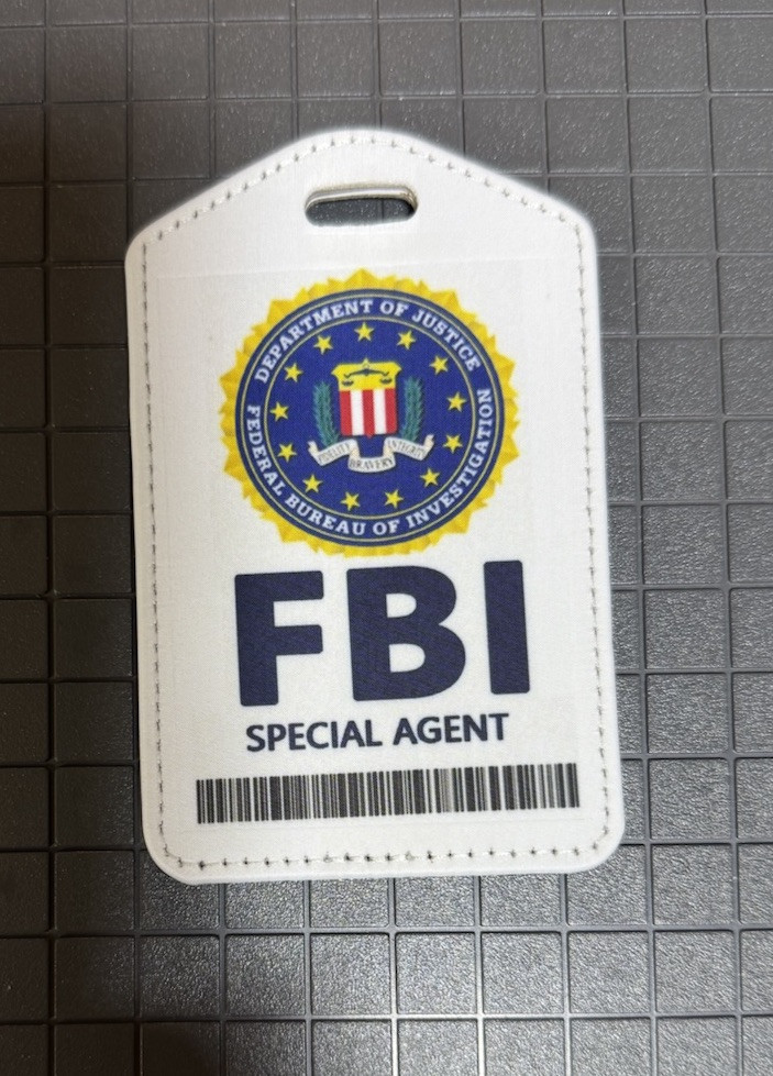 Fun Travel Bag Tag Summer Spring break Prank FBI Agent Luggage gallery