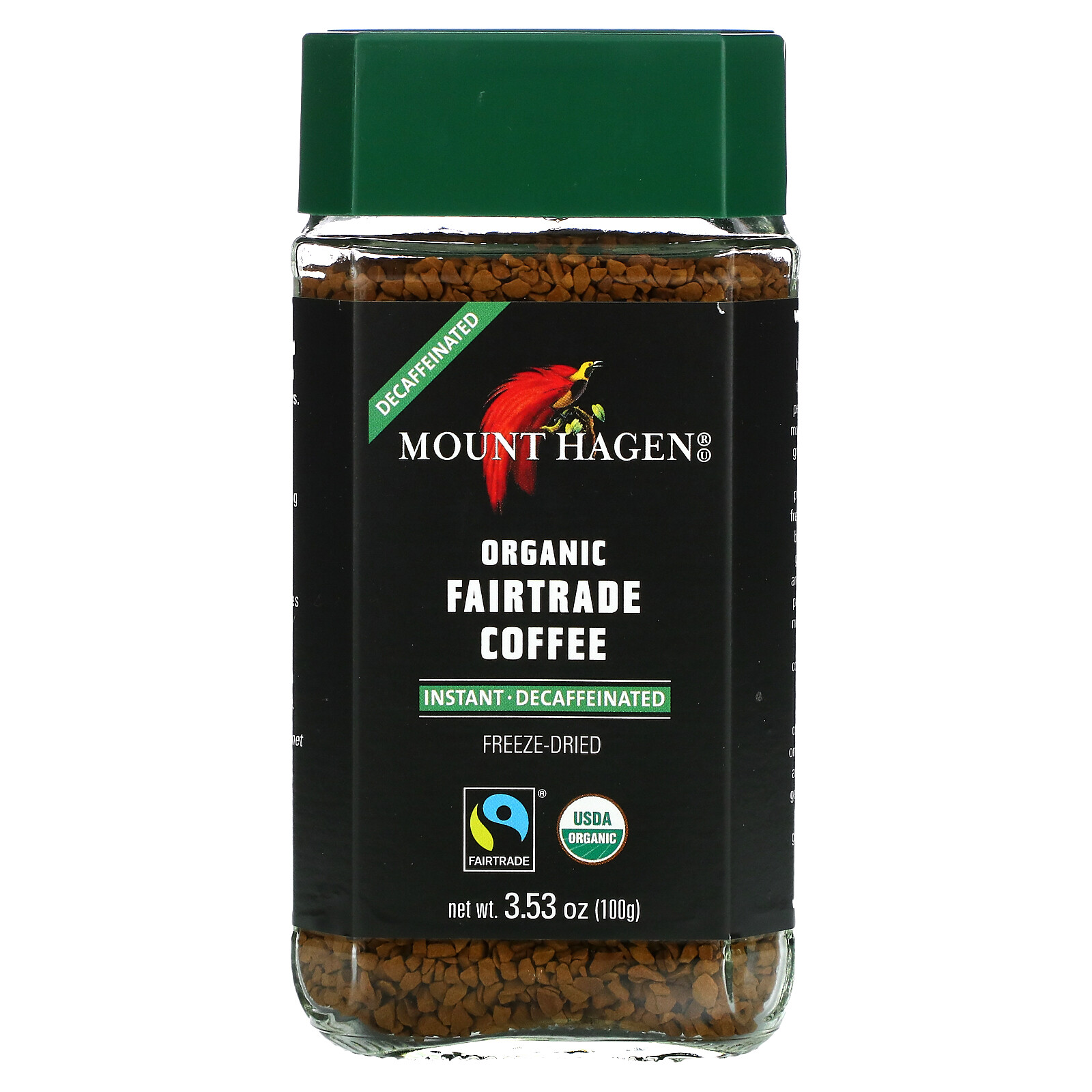 Organic Fairtrade Instant Coffee, Decaffeinated, 3.53 oz (100 g) gallery