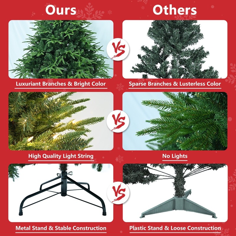Prelit Artificial Christmas Tree "wizard hat" Design Xmas Tree For Home Office gallery