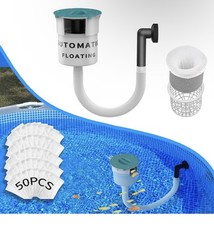 Surface Float Skimmer Upgrade No Installation Required with10 Filter Socks Pool