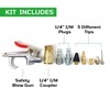 3/8" x 50ft PVC Air Compressor Hose + 10 Pcs Air Compressor Accessories Kit gallery