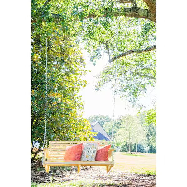 Solid Pine Chain Swing 450 Lbs Capacity (26in×51in×25in) - PALMETTO CRAFT gallery