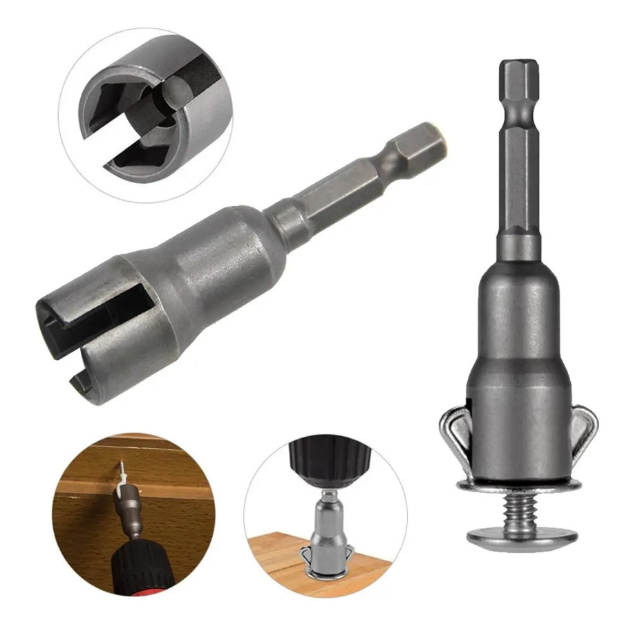 1pc 65mm Slotted Butterfly Socket Wrench for Electric Screwdriver–Hex Shank Tool gallery