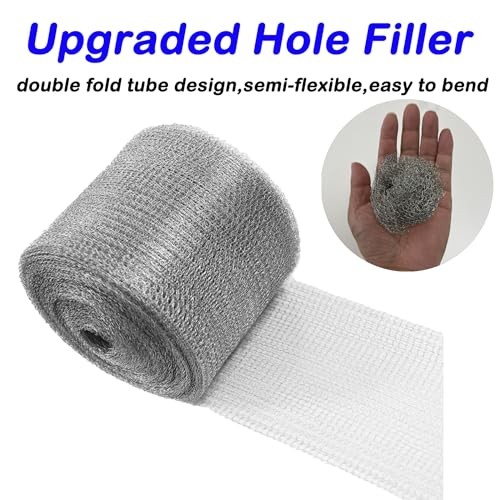 Wire Mesh for Mice Control 5IN X 53Ft,Hole Fill Fabric,Upgraded 5IN*53FT 1 gallery