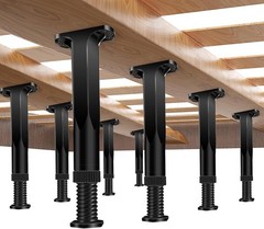8 PCS Adjustable Height Bed Frame Support Legs – 7.8-14.6inch Bed Slats Support