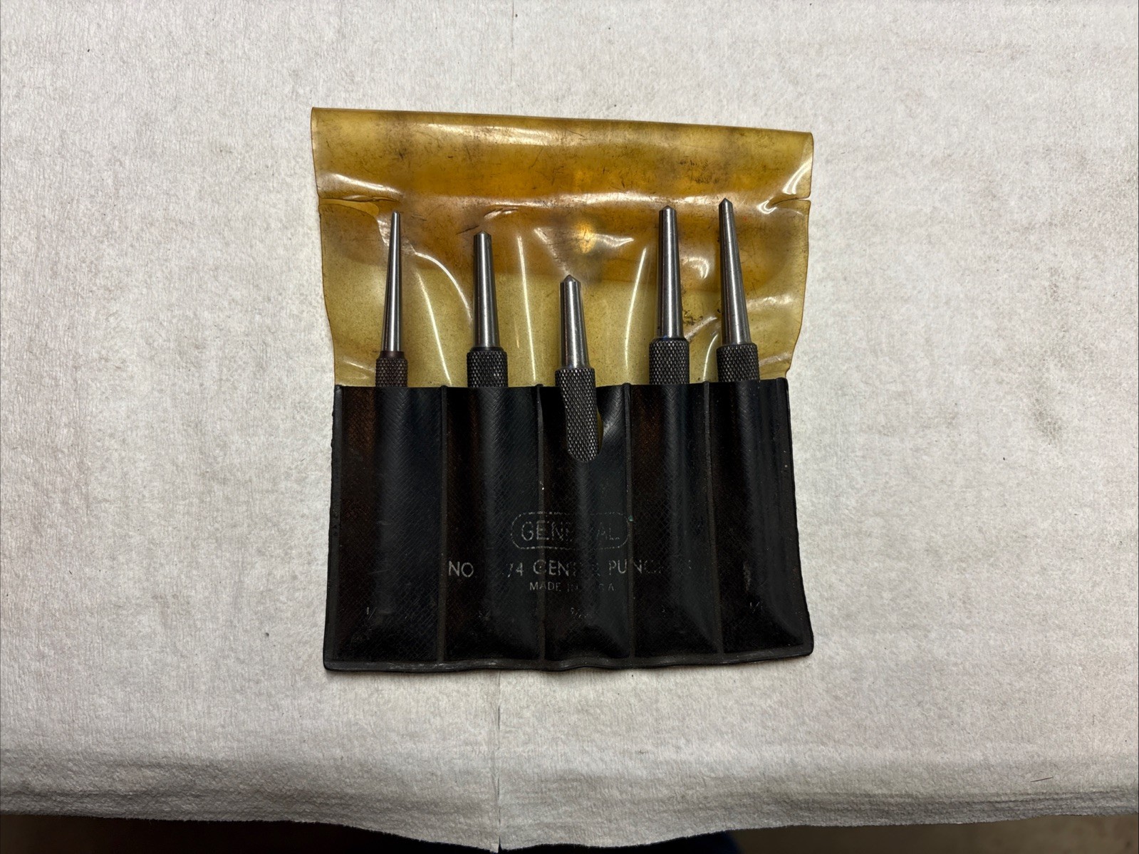 General Tools NO.74 5 Piece Center Punch Set Vintage Made in USA gallery