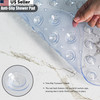 Extra Long Non Slip Bathtub Mat - 40 x 16 Inch 40" x 16" (Rectangular), Clear gallery