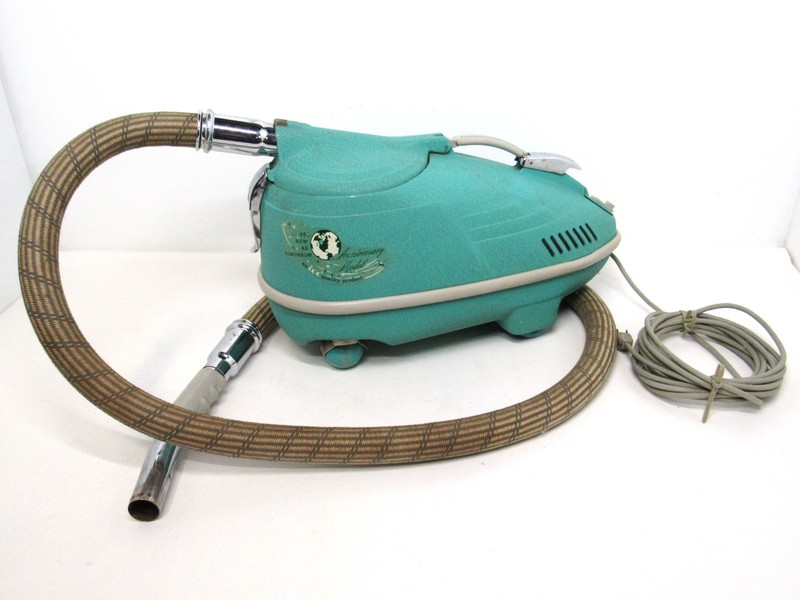 Interstate Compact Electra Cor 0-6 Anniversary Model MCM Vacuum - Turquoise gallery