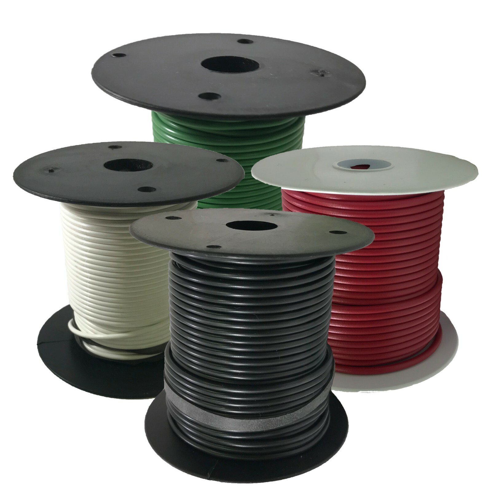 Electrical Primary Copper Wire 12 Gauge 25 100 & 500 FT Lot - 14 Colors - USA gallery