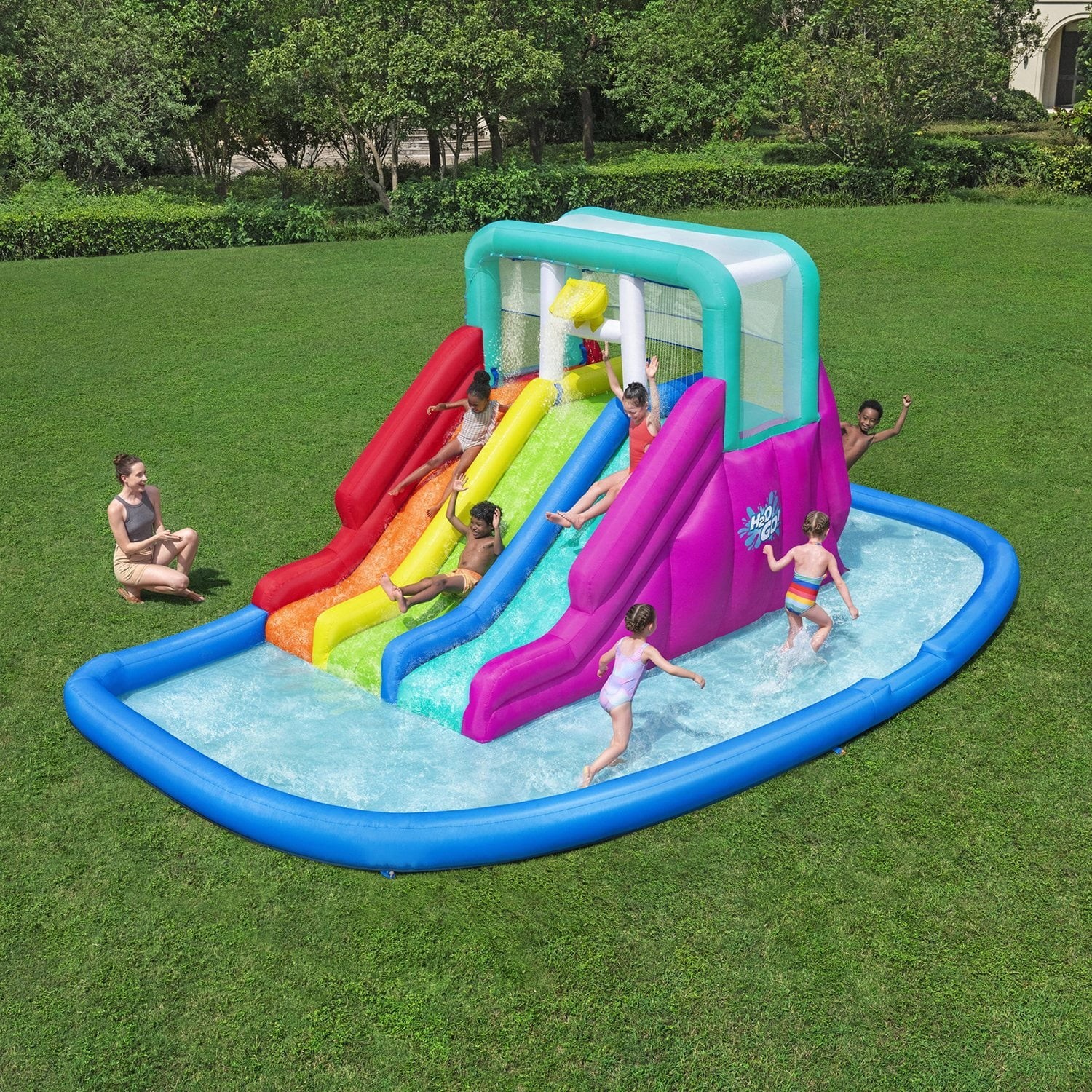 H2OGO! Triple Splash 8'9" Inflatable Water Park gallery
