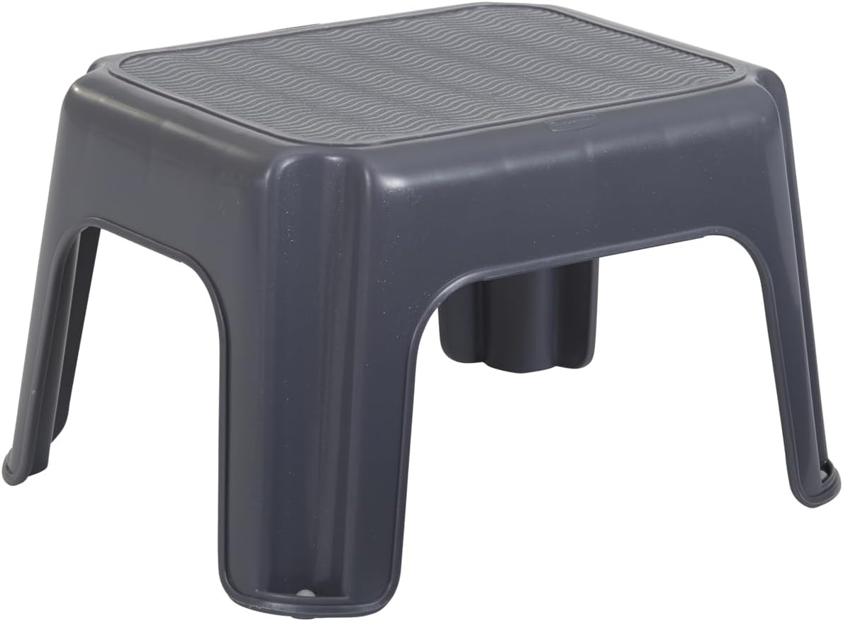 Rubbermaid One-Step Stool Bisque Holds up to 200 Pounds 7" Height Gray Durable S gallery