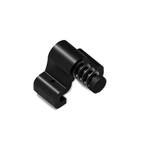 Side-mounted Limiter For Sliding Door Rail Resistance Plate Black Door Stopper gallery