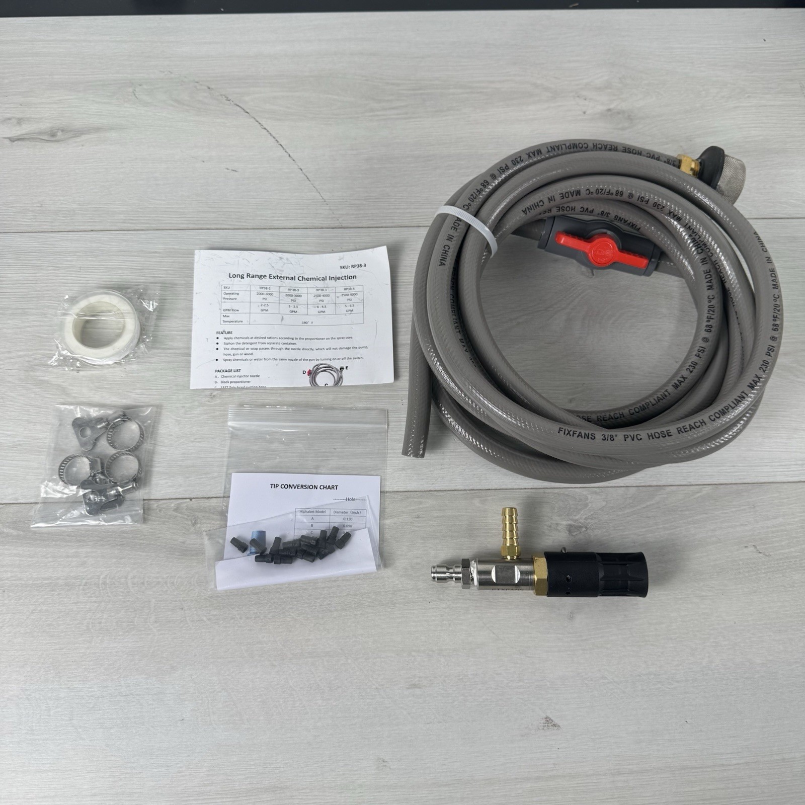 Adjustable Long Range Nozzle for Pressure Washer 5-6.5 GPM gallery