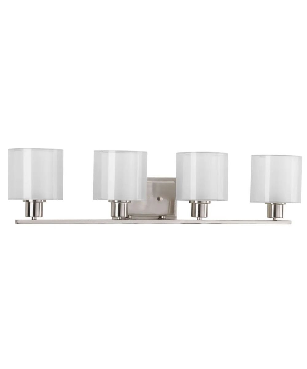 Invite 4-Light 33"w Bath Vanity Light Fixture Brushed Nickel Finish gallery