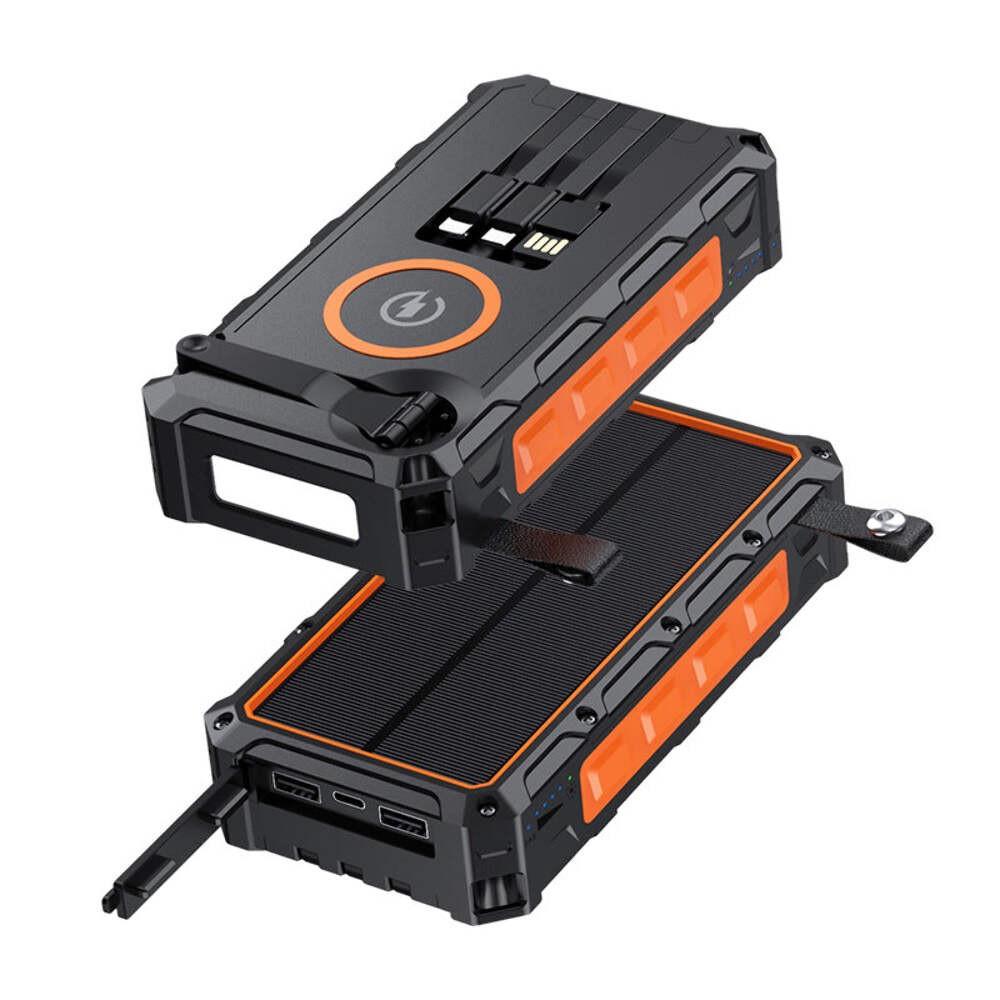 High Capacity Emergency Solar And Hand Crank Power Bank gallery