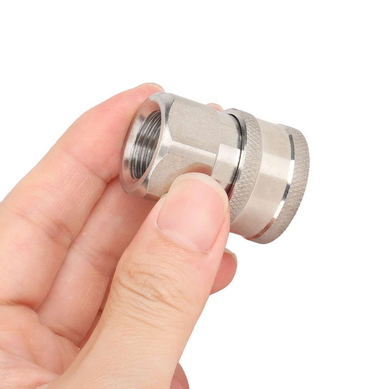 5000PSI Pressure Washer Quick Connect Fitting Stainless Steel 3/8" Hose Adapter gallery