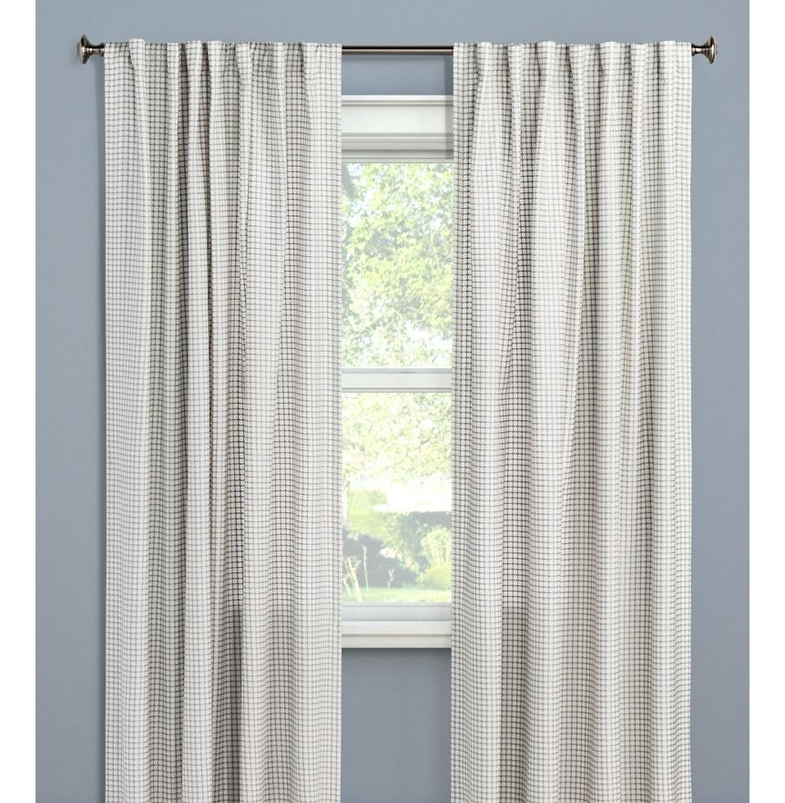 1pc 54"x84" Light Filtering Honeycomb Curtain Panel Gray - Threshold gallery