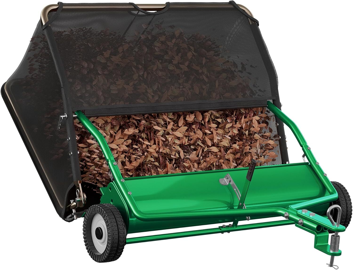 48" Tow-Behind Lawn Sweeper for Grass Collection with Leaf Collector Hopper gallery