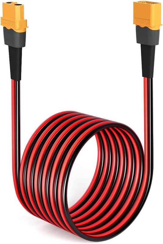 Efficient 10AWG 50FT XT60 Extension Cable for Seamless Outdoor Power Connections gallery