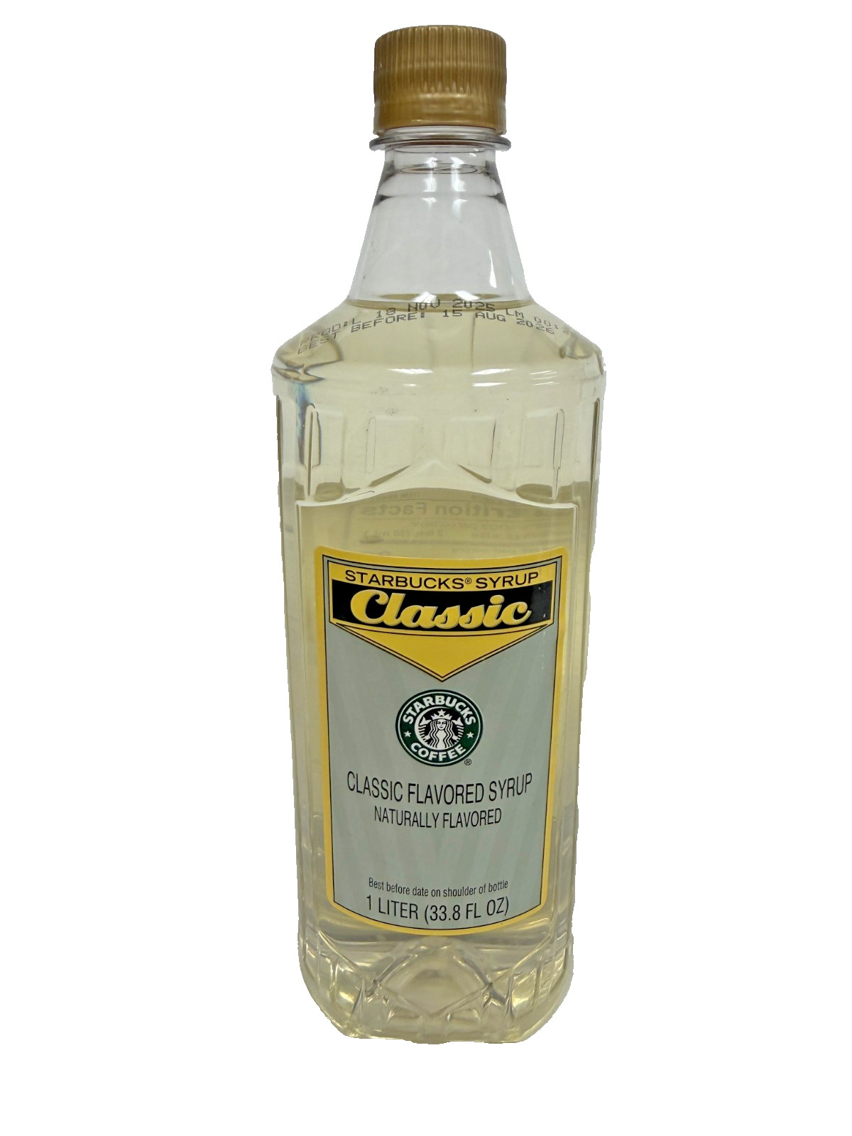 Classic Syrup Flavoring for Coffee, Starbucks 1 L, 33.8 fl oz BB 08/15/26 gallery