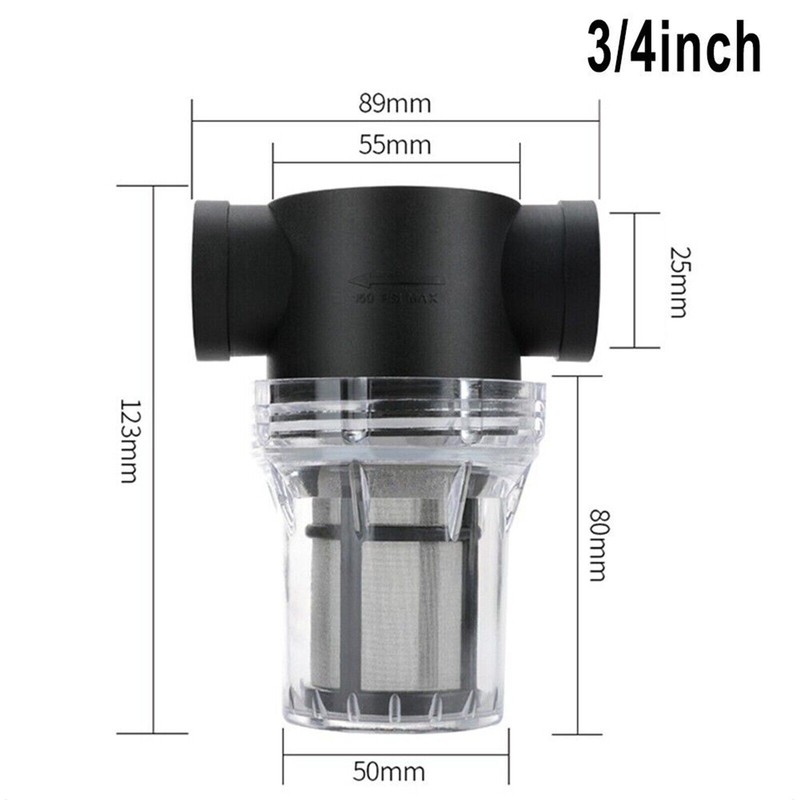 1/2" 3/4" 1" Inline Mesh Strainer Water Pump Filter Screen Garden Irrigationo0 gallery