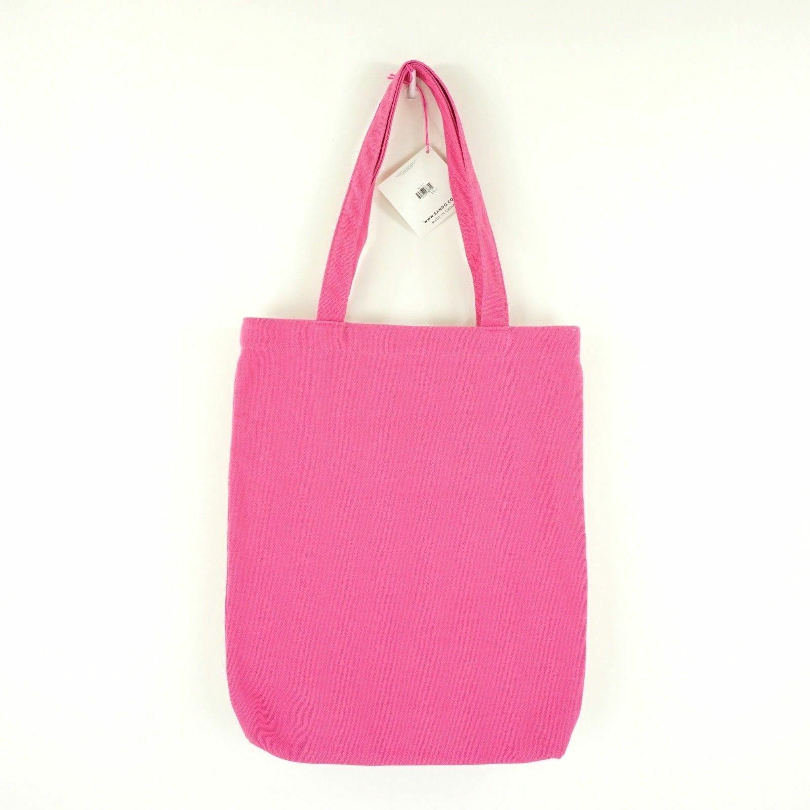 Ban.do Tote Bag "Here Comes The Fun", Pink Canvas, 14" x 11, Bando gallery