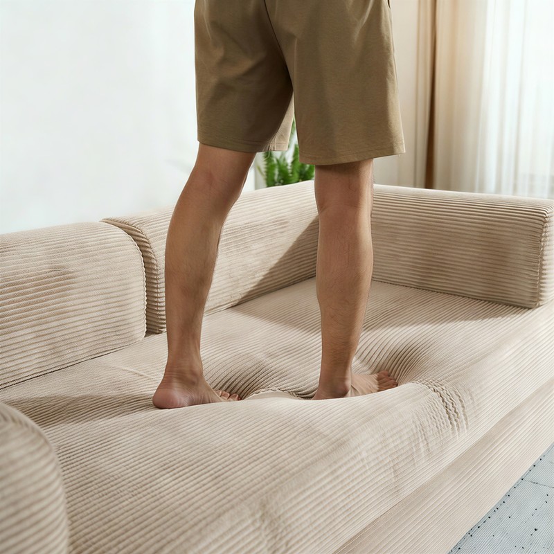 New Compression Sofa,Convertible Floor Sofa Bed-with Pillow Back Support Armrest gallery