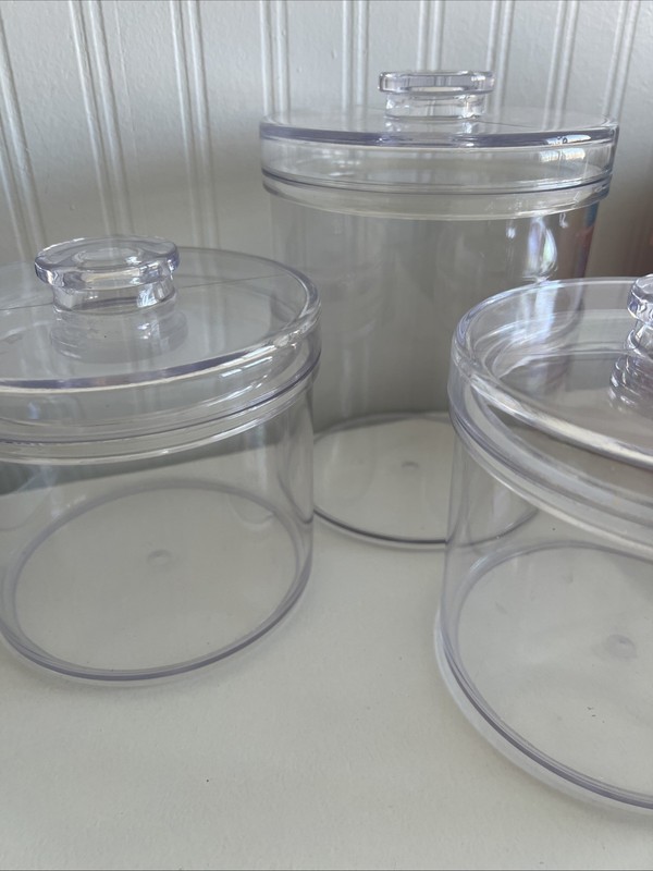 mDesign Plastic Laundry Shelf Storage Organizer Jar Holder Set for Laundry Room gallery