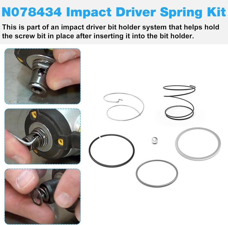 Updated DCF885 Impact Driver Spring Kit FOR Dewalt 20 V Impact Driver Parts DCF8 gallery