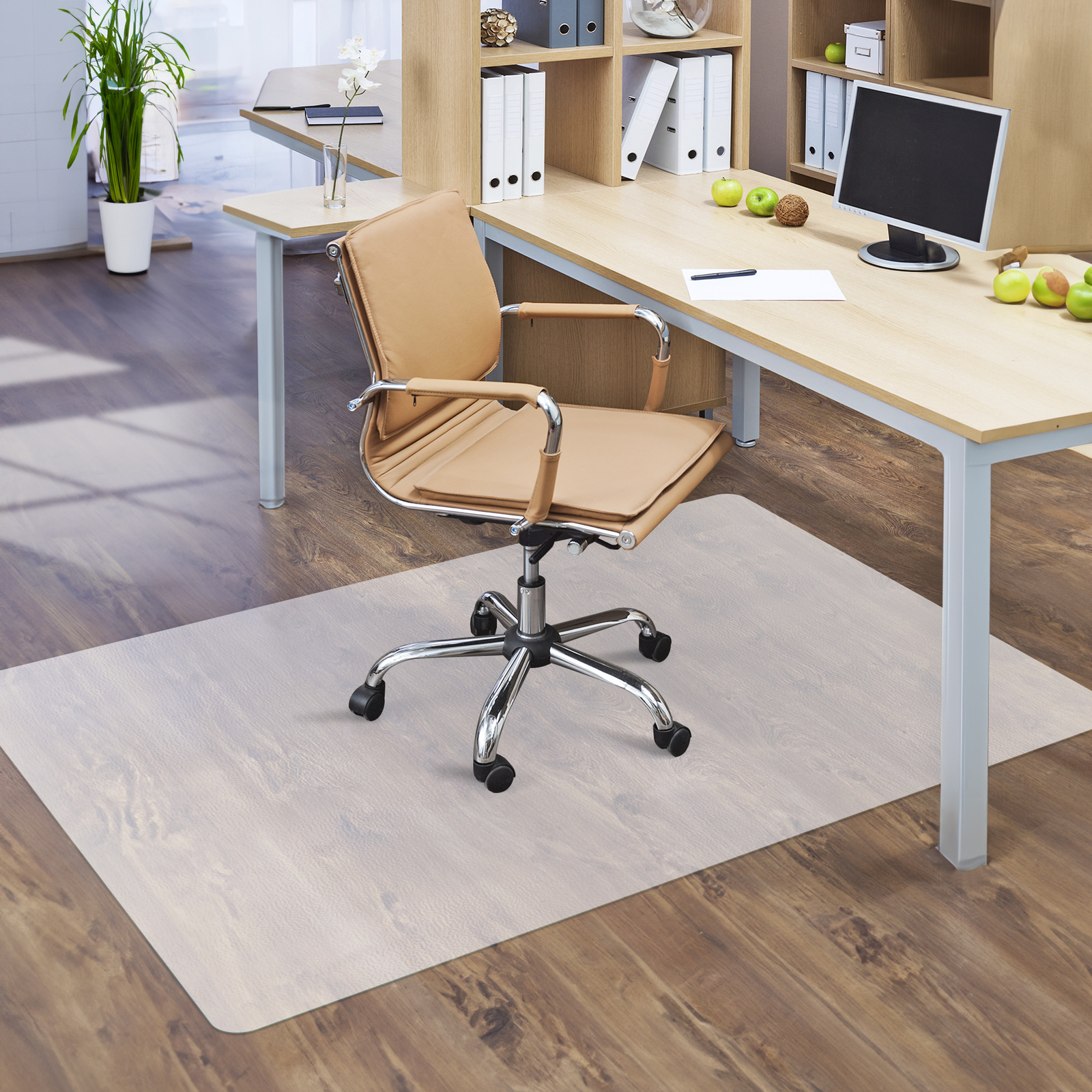 46" x 60" Computer Gaming Chair Mat Low Pile Carpet Desk Chair Mat Anti-Slip gallery