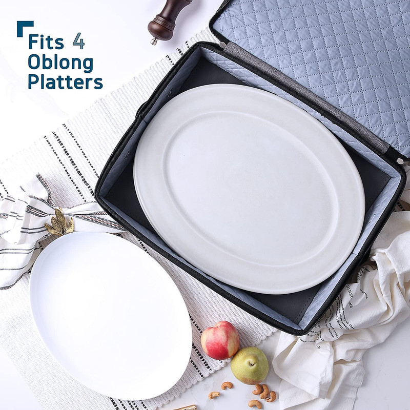 Durable 8-Piece Hard Shell Storage for Flatware, Glasses & Dinnerware gallery