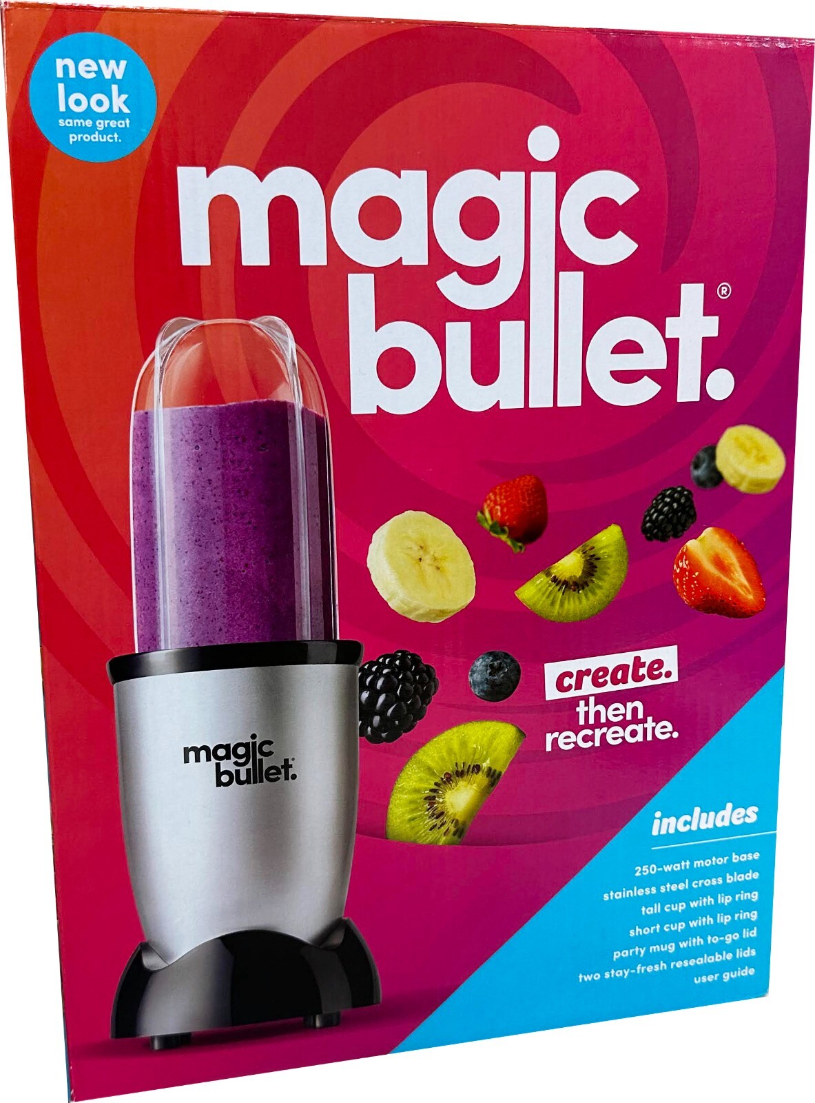 The Magic Bullet 11 Piece Set Blender & Mixer, Small, Silver, Brand New gallery