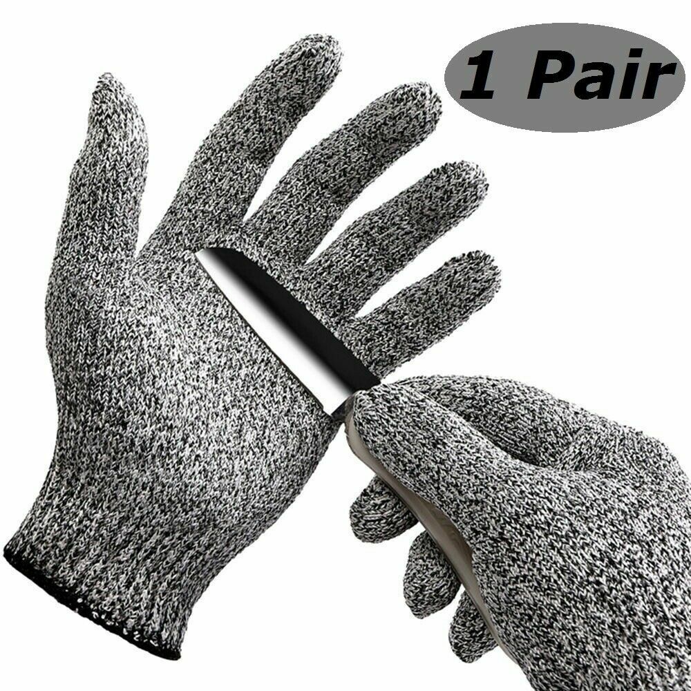 1 Pair Safety Cut Proof Stab Resistant Butcher Gloves Kitchen Level 5 Protection gallery
