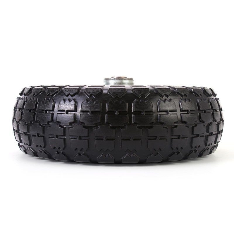 (2 Pack) 10 Inch Solid Polyurethane Tire 4.10/3.50-4 Tire, 10" Flat Free Whee... gallery