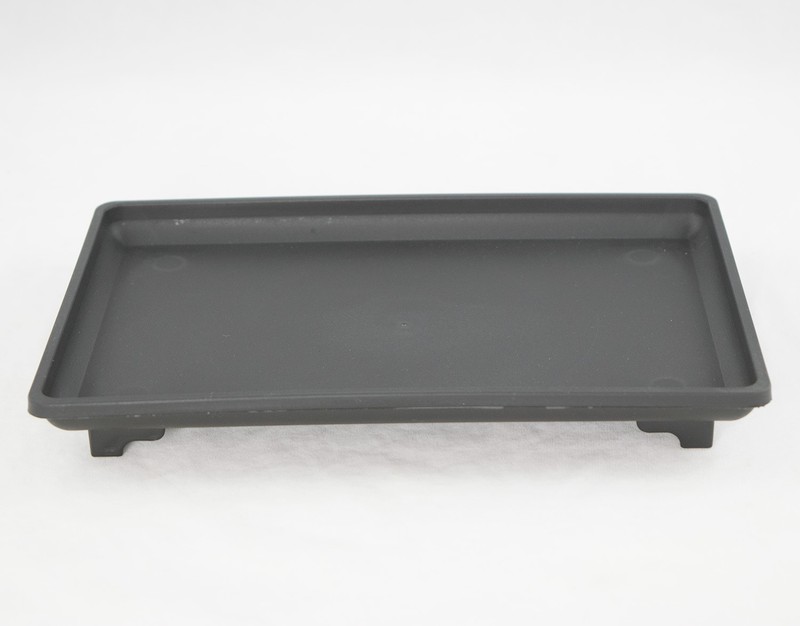 1 Rectangular Black Plastic Humidity Tray for Bonsai Tree + Rock 10.5"x 7"x 1" gallery