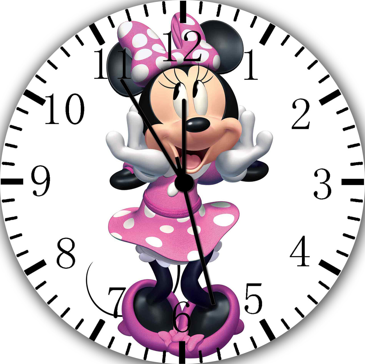 Minnie Mouse Wall Clock G172 Personalized option with adding names gallery