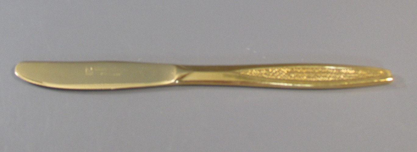 8 Piece Custom Design Gold Electroplate Stainless Steel "Knives" - Japan gallery