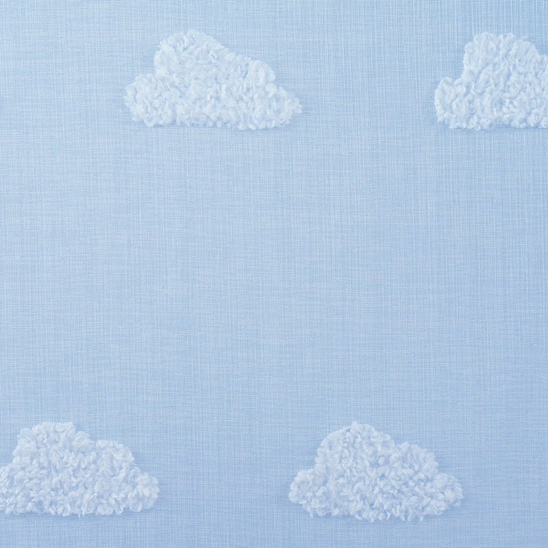 Indoor Single Curtain Panel Sheer Cloud Style, Blue Ash Color, 38 Inches Wide x gallery