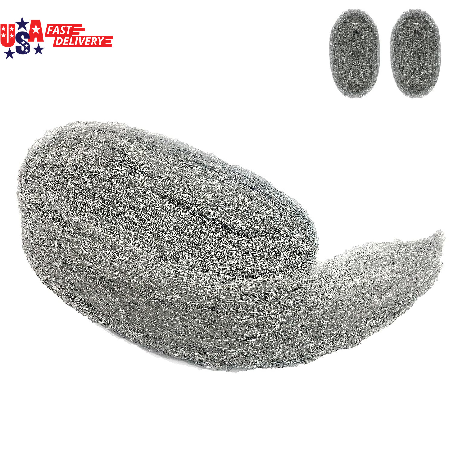 Steel Wool Mice Control, 2 Pack 3" X10 Ft Hole Filler, Gap Blocker, Barrier, Pro gallery