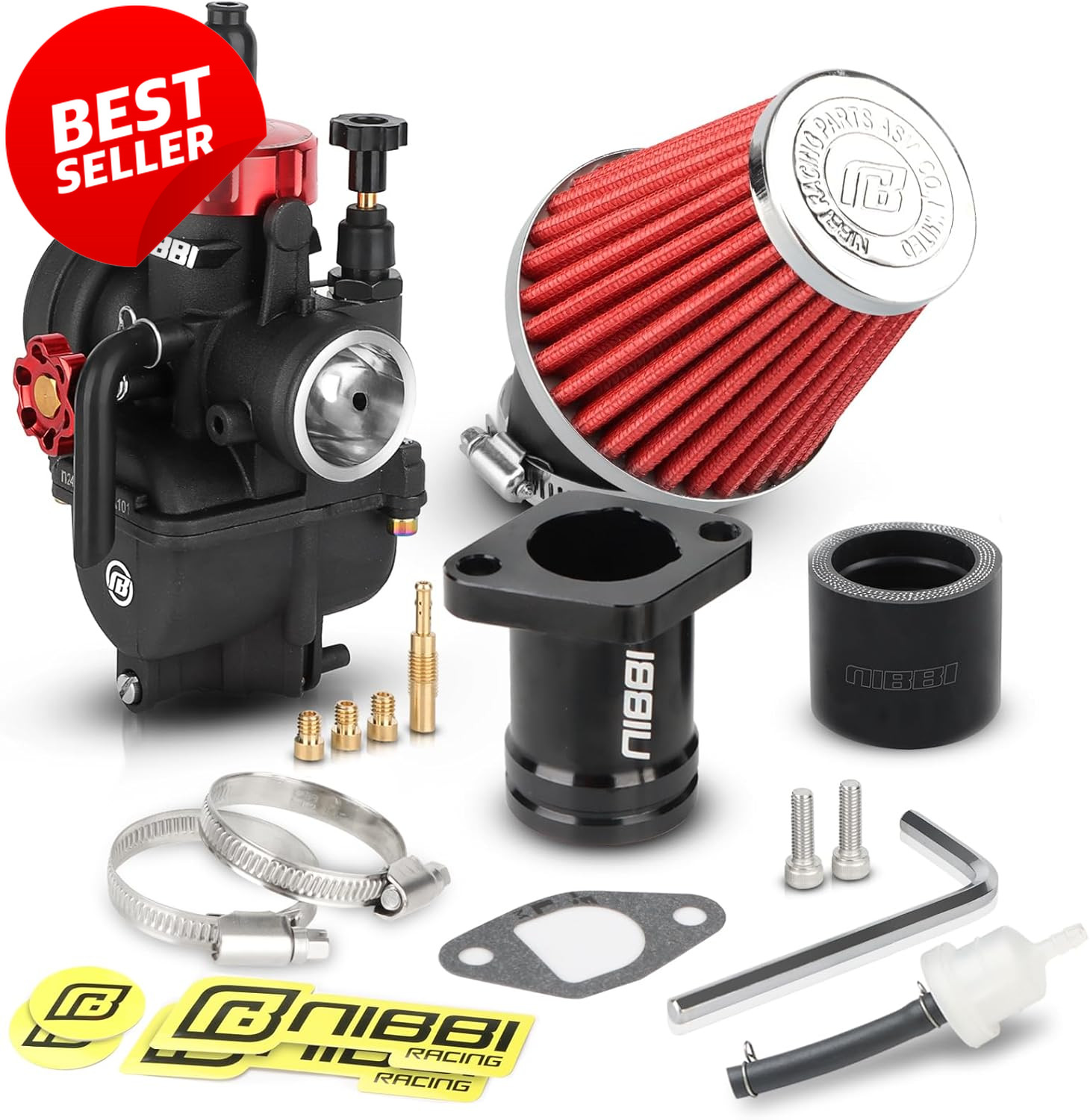 Carburetor Kit Predator 196cc 212cc 224cc Engine Intake Manifold Air Filter - US gallery
