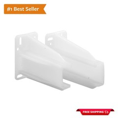 White Drawer Track Back Plates – Durable Support for Side-Mounted Glides