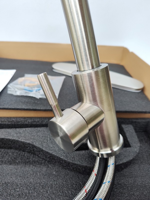 Stainless Steel Kitchen Faucet Pull Down Sprayer Spring Mixer Commercial Sink gallery