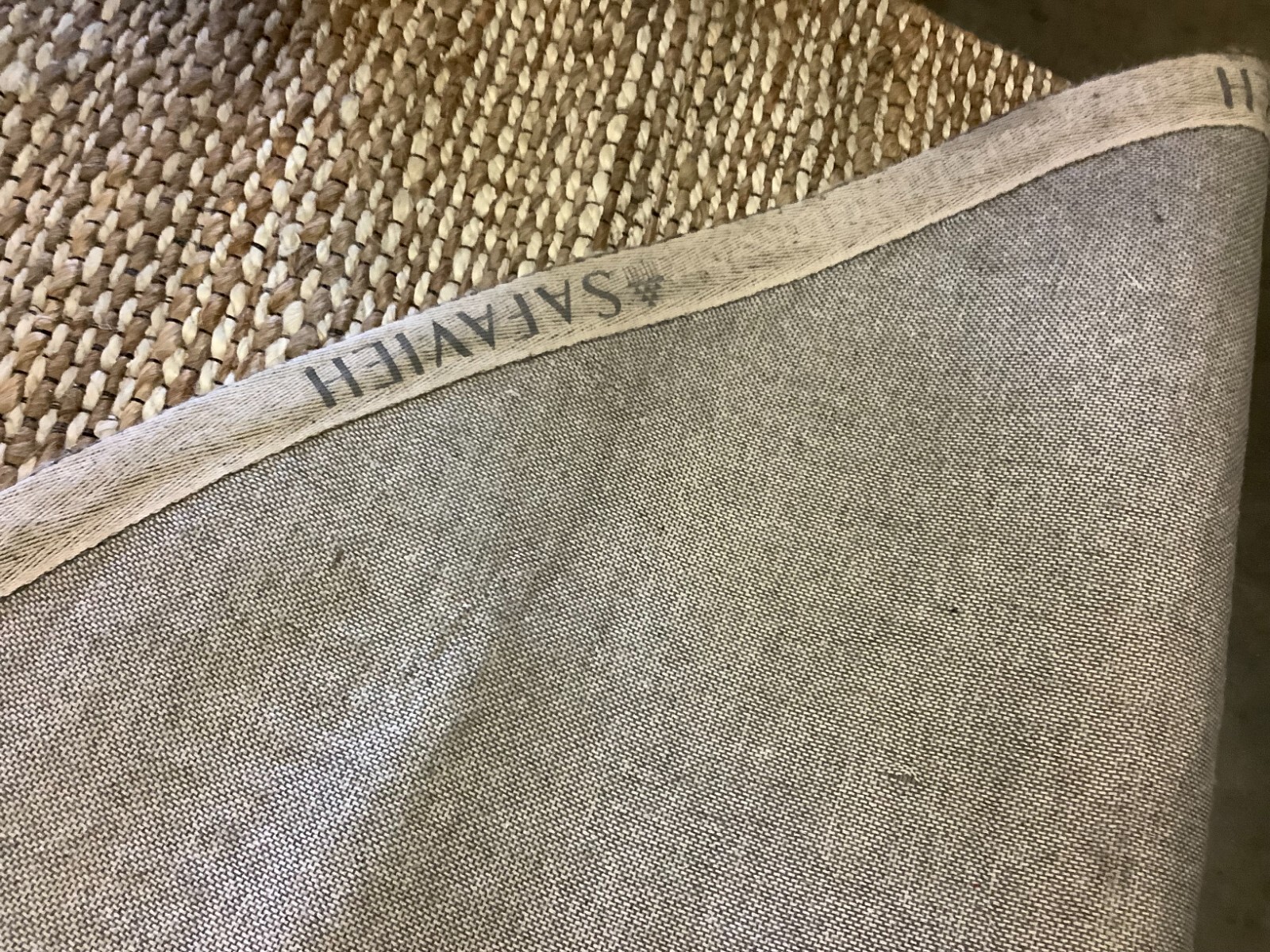 NATURAL / IVORY 8' X 8' Round Back Stain Rug Reduced Price 1172674038 MRB303B-8R gallery