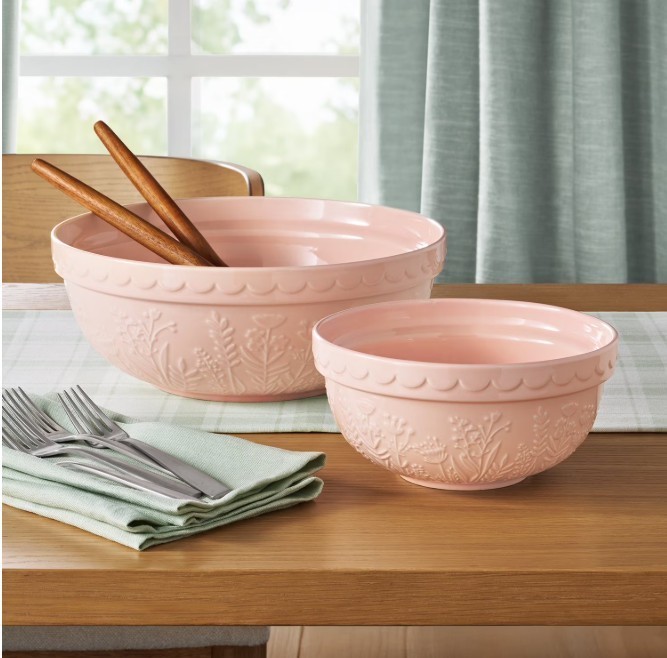 Member's Mark 2-Piece Floral Ceramic Prep and Serve Bowls gallery