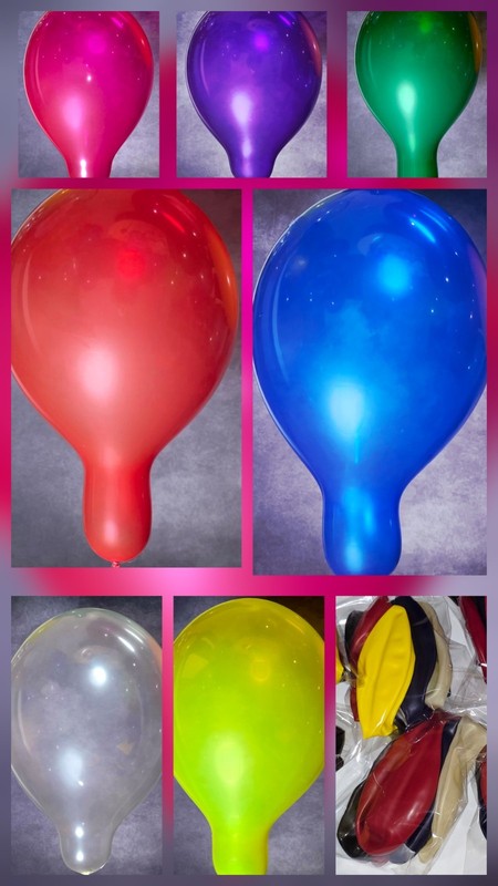 Tuftex 17" Crystal Balloons Assorted Colors - NEW 50ct Bag gallery