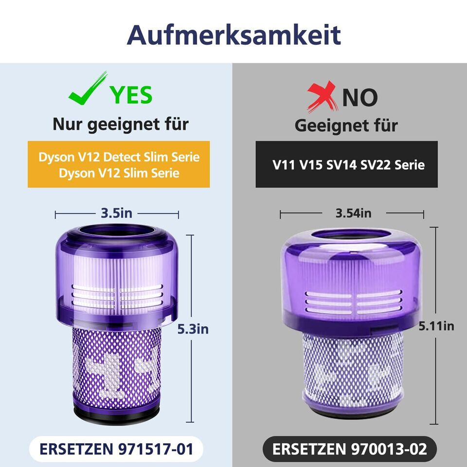 971517-01 Filter Replacement For Dyson V12 Detect Slim Cordless, V12 Slim Vacuum gallery