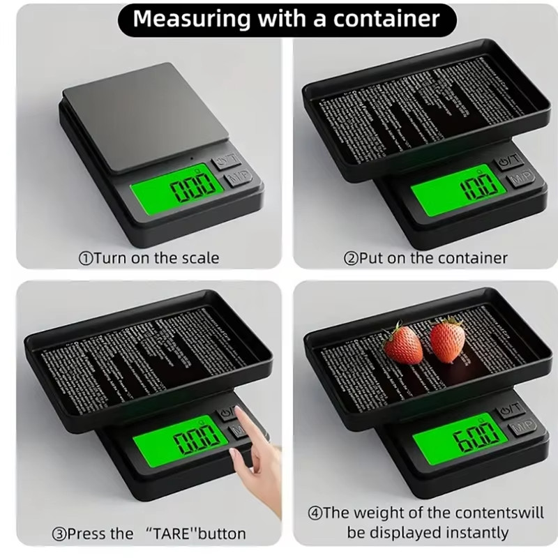 Portable electronic scale mini digital 0.01g -100/500g gallery